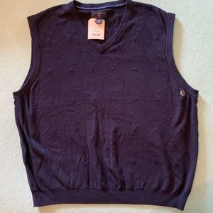 Saddlebred nwt navy sweater vest XL